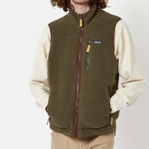 Patagonia Men's Retro Pile Fleece Vest Basin Green Medium